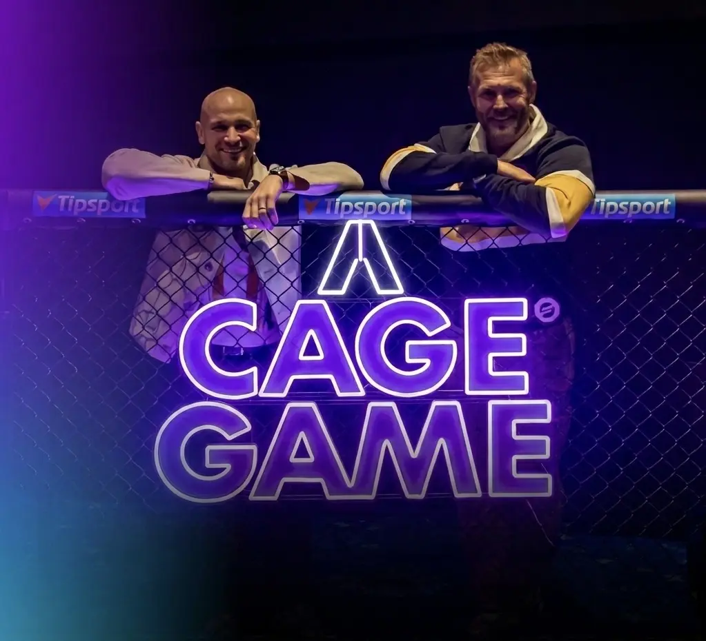 Neón Cage Game Oktagon — realizácia Neonworld
