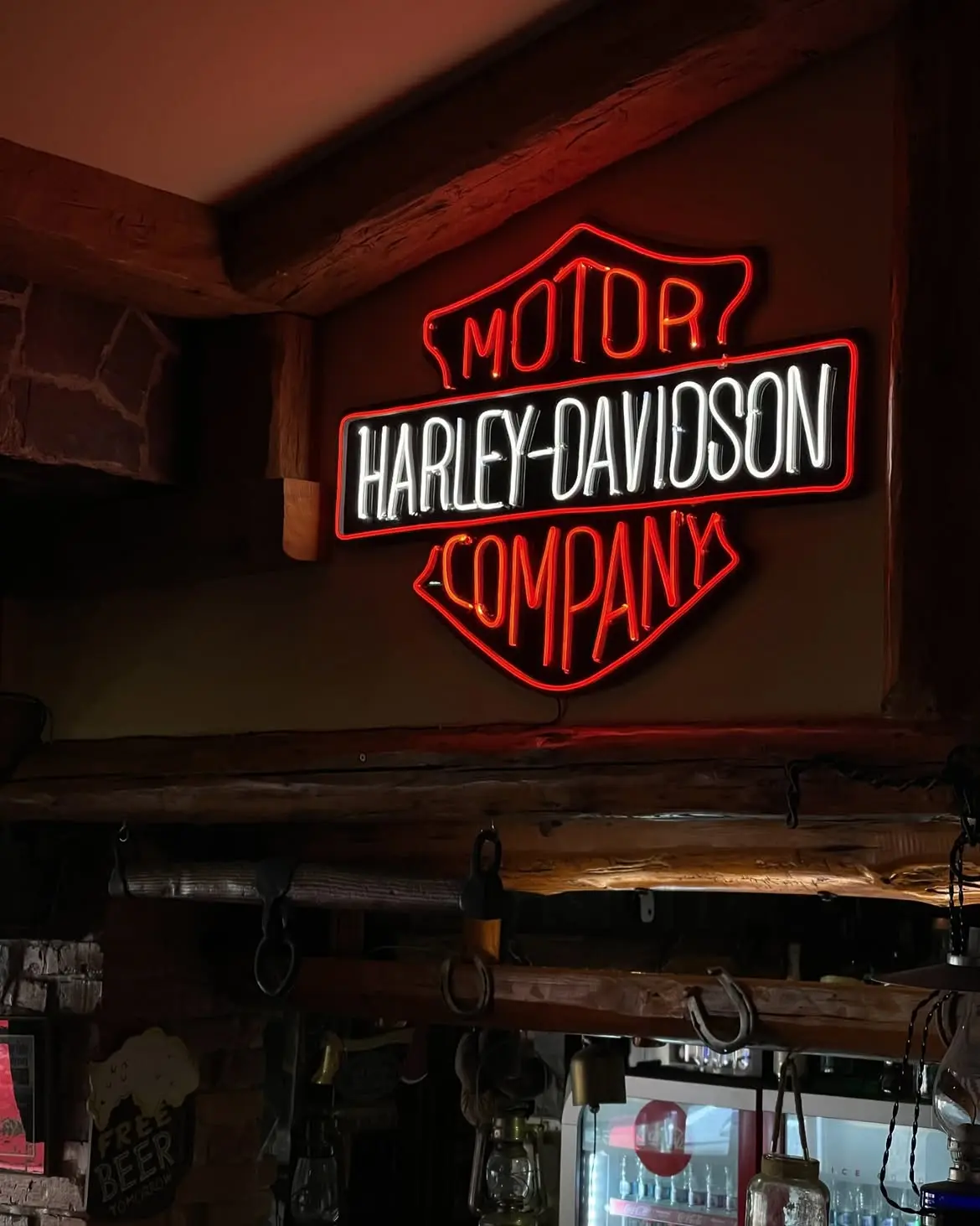 Neónové logo Motor Harley-Davidson Company — realizácia Neonworld